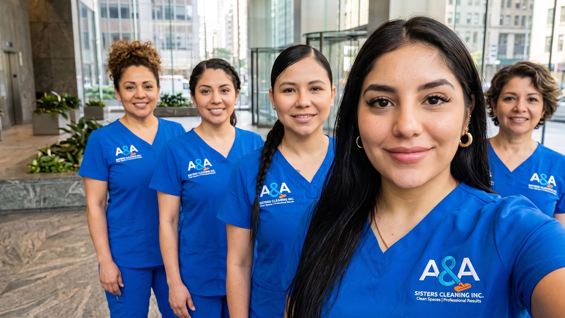 Alexandra Alzate & Verónica - Founders of A&A Sisters Cleaning